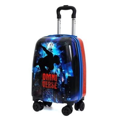 Mala De Rodinhas Infantil Para Viagem E Escolar Reforçada Abs/pc - Spider Omni Verse