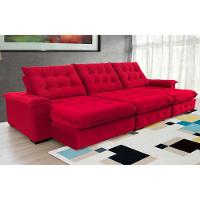 Sofá Coliseu Super Pillow 3,70m vermelho - 1