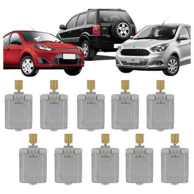 Kit 10 Micro Motores para Trava de Fechadura Elétrica Modelo F103 Compatível com Fiesta Ka Ecosport
