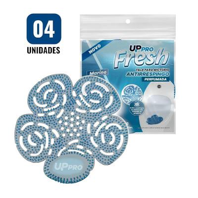 Kit 4 Telas Perfumadas P- Mictório Antirrespingo Marine Azul Uppro Durável