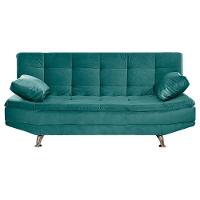 Sofá Cama Valencia 3 Lugares Reclinável Turquesa - Speciale Home Turquesa - 6