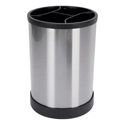 Porta Utensílio Giratório Aço Inox Escorredor Multiuso - Organização E Praticidade Na Cozinha