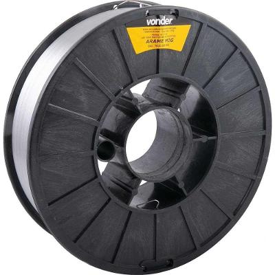 Arame Autoprotegido 0,8 Mm, Carretel Plástico Com 5 Kg, Sem Gás, Vonder