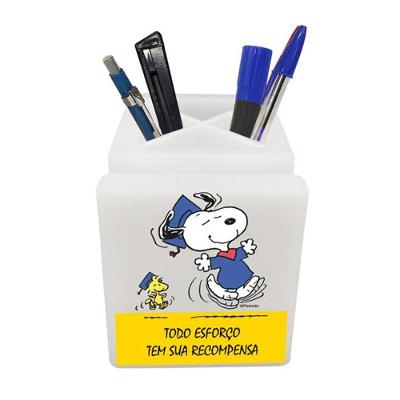 Organizador De Mesa Iluminado Snoopy And Woodstock