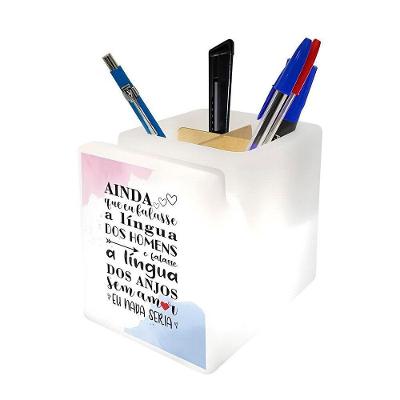 Organizador De Mesa Iluminado A Língua Dos Anjos