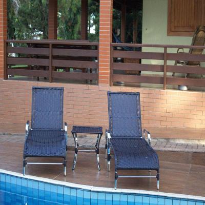 Espreguiçadeiras Alumínio Piscina Edícula Varanda Argila