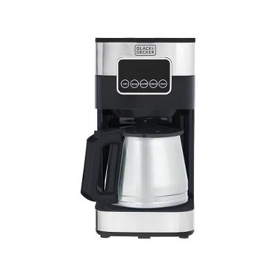 Cafeteira Elétrica Programável Black + Decker CM350G Gourmand Gris Painel Digital 900W Inox Preta 110V