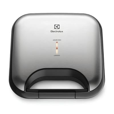 Sanduicheira Electrolux Efficient ESG20 Inox Antiaderente Com Potência De 750W E Alça Antitérmica 110V