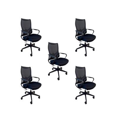 Kit 5 Cadeiras De Escritório Presidente  Verona Sem Apoio