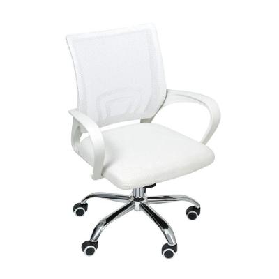 Cadeira De Escritório Oficial Begônia Tela Mesh Branco