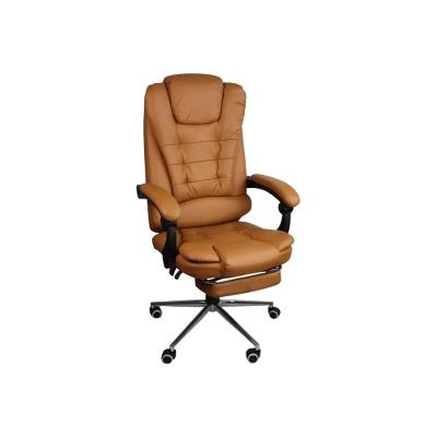 Cadeira De Escritório Oficial Presidente Ergonômic Apoio Pés Marrom