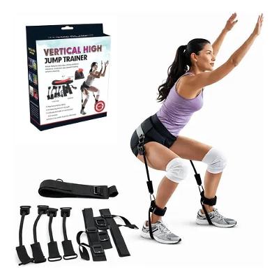Kit Elastico Treino Perna Corrida Salto Academia Em Casa Treinamento Agilidade Explosao Muscular Exercicios Velocidade