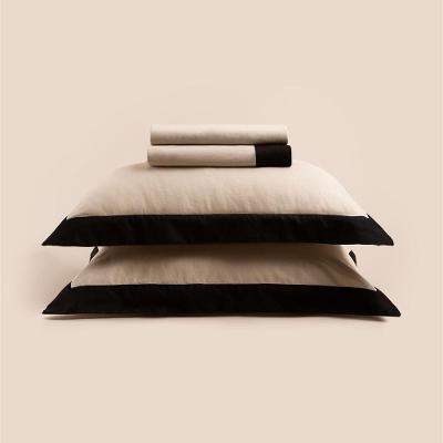 Jogo de Cama Queen Haus Nicole 4 Peças 55% Linho 45% Algodão Bege Altenburg