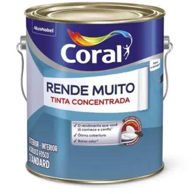 Tinta Acrílica Fosca Rende Muito Laranja Maracatú 3,2 Litros 5763568 Coral Tinta Acrílica Fosca