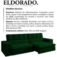 Sofa Retratil E Reclinavel 3 Lugares 246 Cm Eldorado Sl 947 Veludo Moll Sl 947 - 9