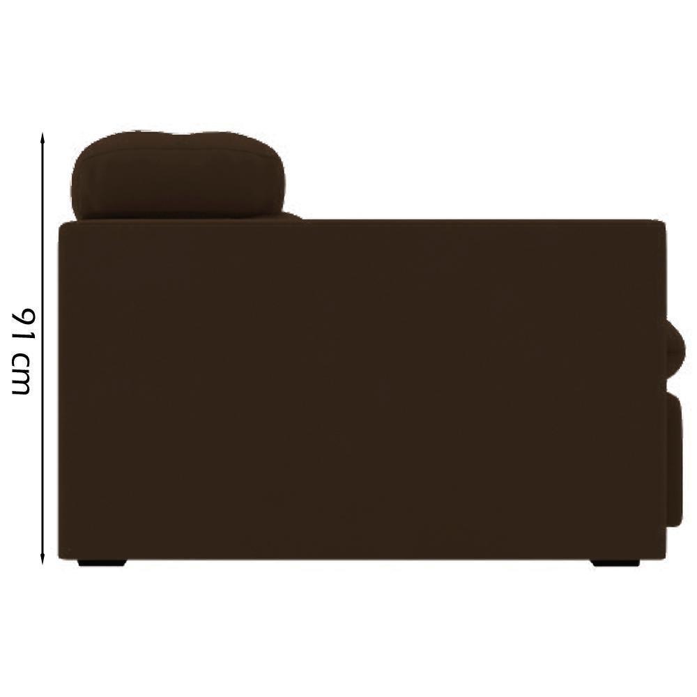 Sofa Retratil E Reclinavel 3 Lugares 246 Cm Eldorado Sl 942 Veludo Moll Sl 942 - 5