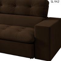 Sofa Retratil E Reclinavel 3 Lugares 246 Cm Eldorado Sl 942 Veludo Moll Sl 942 - 13