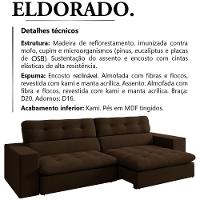 Sofa Retratil E Reclinavel 3 Lugares 246 Cm Eldorado Sl 942 Veludo Moll Sl 942 - 17