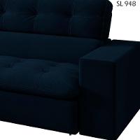 Sofa Retratil E Reclinavel 3 Lugares 246 Cm Eldorado Sl 948 Veludo Moll Sl 948 - 7