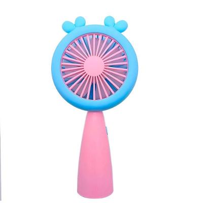 Mini Ventilador Recarregável Usb Modelo Led Portátil Rosa
