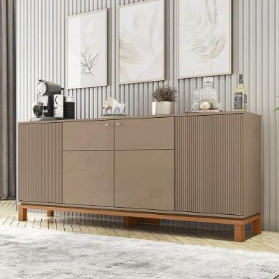 Balcão Buffet Sala De Jantar 179cm Lucca Areia/freijó C01 - Mpozenato