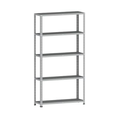 Estante De Estrutura Metálica Com 5 Prateleiras 175cm(a)92acm(l)40cm(p) Com Reforço Cinza