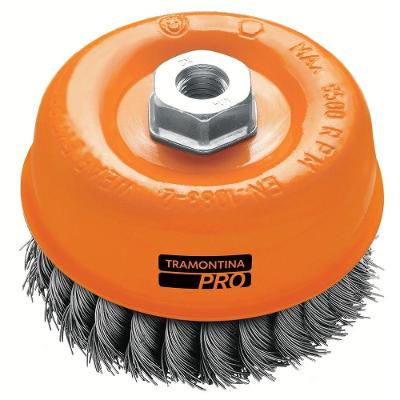 Escova Tipo Copa Arame Entrançado 2.1-2'' Tramontina Pro