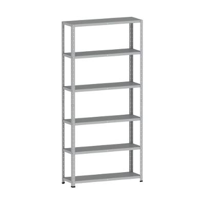 Estante De Estrutura Metálica Com 6 Prateleiras 175cm(a) Com Reforço Cinza