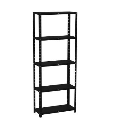 Estante De Estrutura Metálica Com 5 Prateleiras 175cm(a)92acm(l)40cm(p) Com Reforço Preto