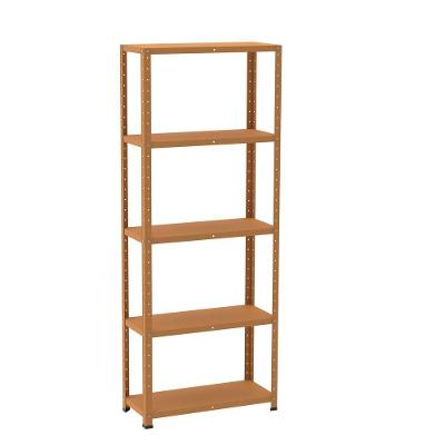 Estante De Estrutura Metálica Com 5 Prateleiras 175cm(a)92acm(l)30cm(p) Sem Reforço Laranja Picasso