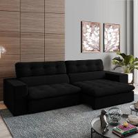 Sofa Retratil E Reclinavel 3 Lugares 246 Cm Eldorado Sl 944 Veludo Moll Sl 944 - 3