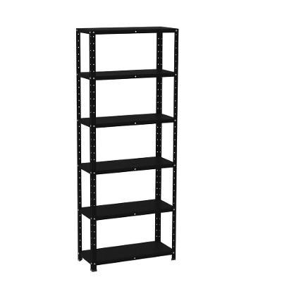 Estante De Estrutura Metálica Com 6 Prateleiras 175cm(a)92acm(l)30cm(p) Sem Reforço Preto