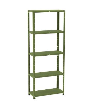 Estante De Estrutura Metálica Com 5 Prateleiras 175cm(a)92acm(l)40cm(p) Com Reforço Verde Miró