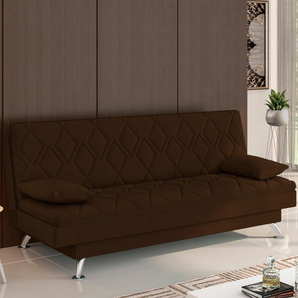 Sofa Cama 3 Lugares 193 Cm Eva Veludo Sl 942 Moll Sl 942 - 9