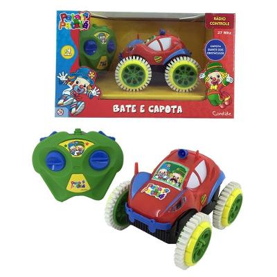 Veiculo Bate E Capota Patati Patatá - 3 Fun Pilhas
