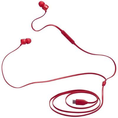 Fone De Ouvido Jbl Tune 310c - Com Fio - Vermelho
