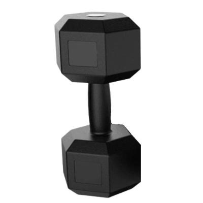 Halter Dumbell Cement Sextavado 10kg Bonafit (hex Cement Dumbbell) - Bonafit - Preto