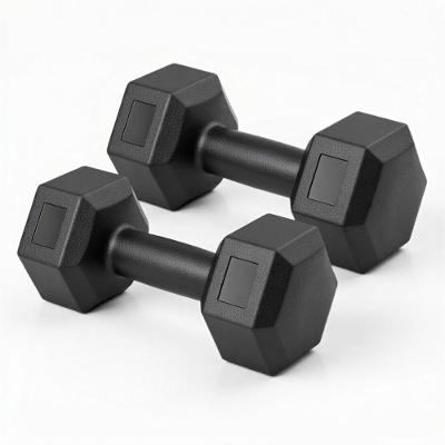 Par De Halteres Peso Dumbell Sextavado Bonafit 9kg Preto