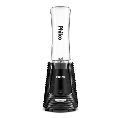 Liquidificador Portátil Philco PLQ04A 400W 0,6L com 2 Squeezes Preto 220V