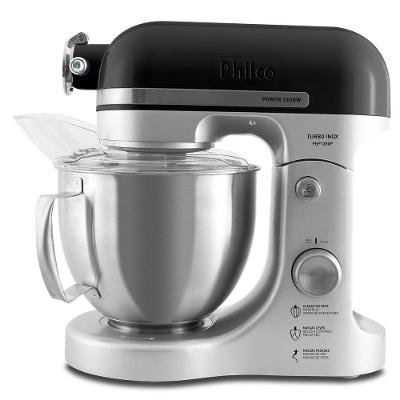 Batedeira Planetária Philco PBP1200P 5L 1200W Preto 8 Velocidades 220V