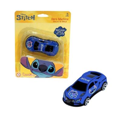 Mini Carrinho Pull Back Stitch Roxo