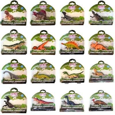 Kit Com 5 Dinossauros Beast Alive Criaturas Jurássicas Sortidos