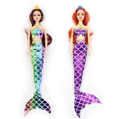 Kit C- 2 Bonecas Dream Doll Sereia - Colorida + Roxa