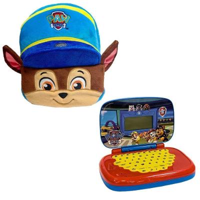 Kit Mochila Inf Pelúcia Pc Chase + Laptop Patrulha Canina