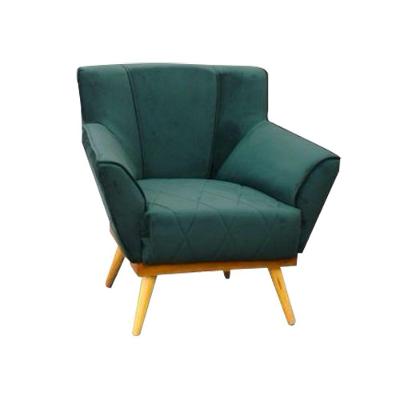 Poltrona Para Consultório Berlim Pés Palito Tecido Veludo Verde