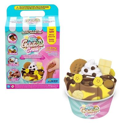 Kit Slime De Sorvete Slimy Gelateria - Sorvete De Rolo Chocolate