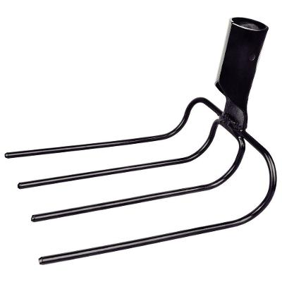 Forcado Metálico Curvo De Arame Tramontina 4 Dentes Sem Cabo