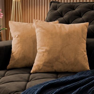 Almofadas Kit Plumie. De 45x45cm 2 Uni Boucle Cama Inbox Caramelo.