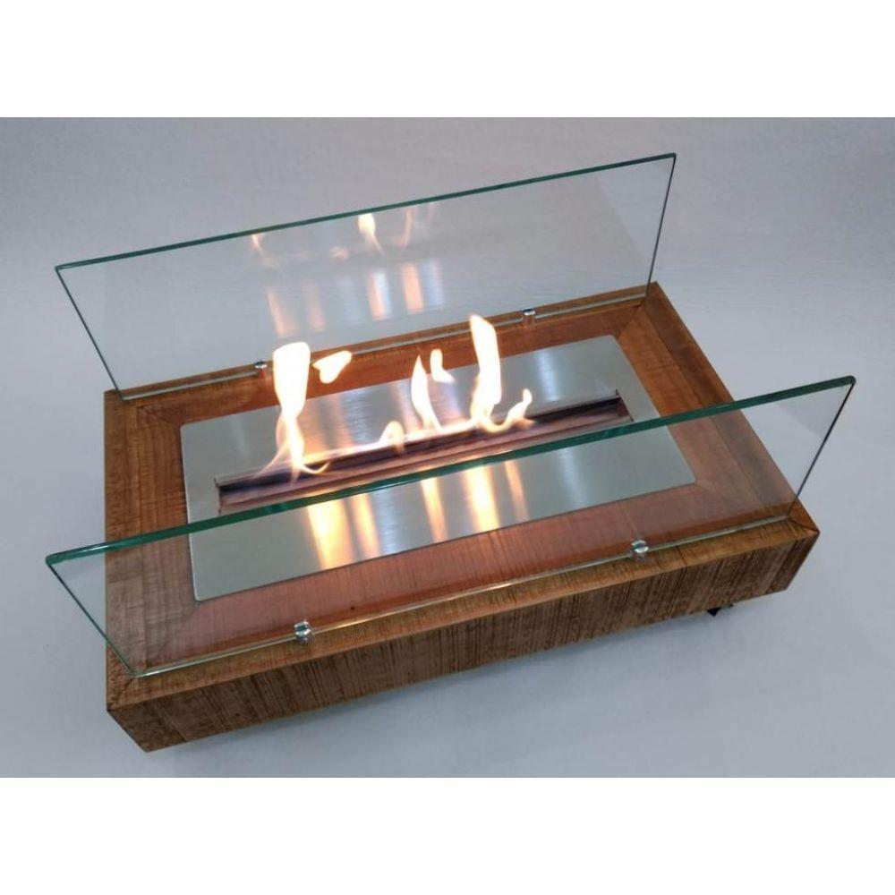 Lareira Ecológica a Álcool Portátil Madeira Rústica Classe A - 5