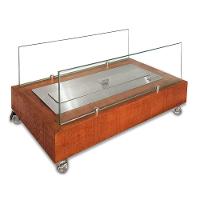 Lareira Ecológica a Álcool Portátil Madeira Rústica Classe A - 1